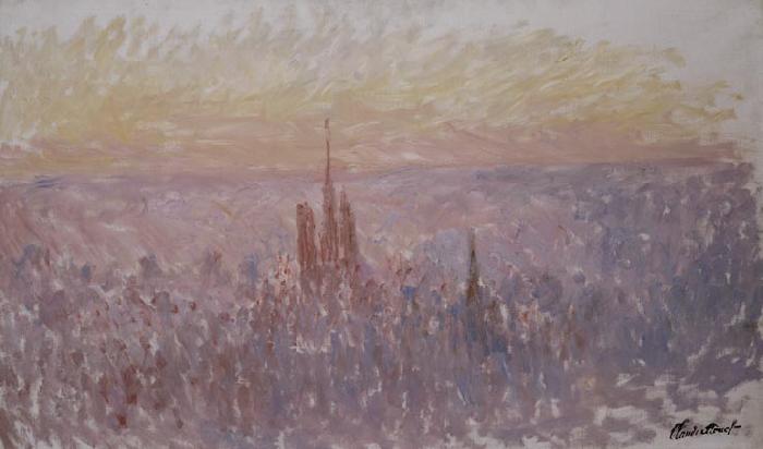 Claude Monet Vue generale de Rouen oil painting picture